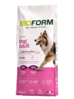BIOFORM 30/20 SOMON SI OREZ, SALMONE E RISO, PENTRU CÂINI ACTIVI, 15 KG